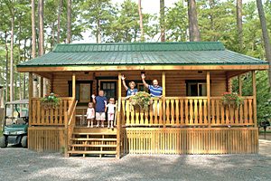 Family cabin at Sun Outdoors Frontier Town
